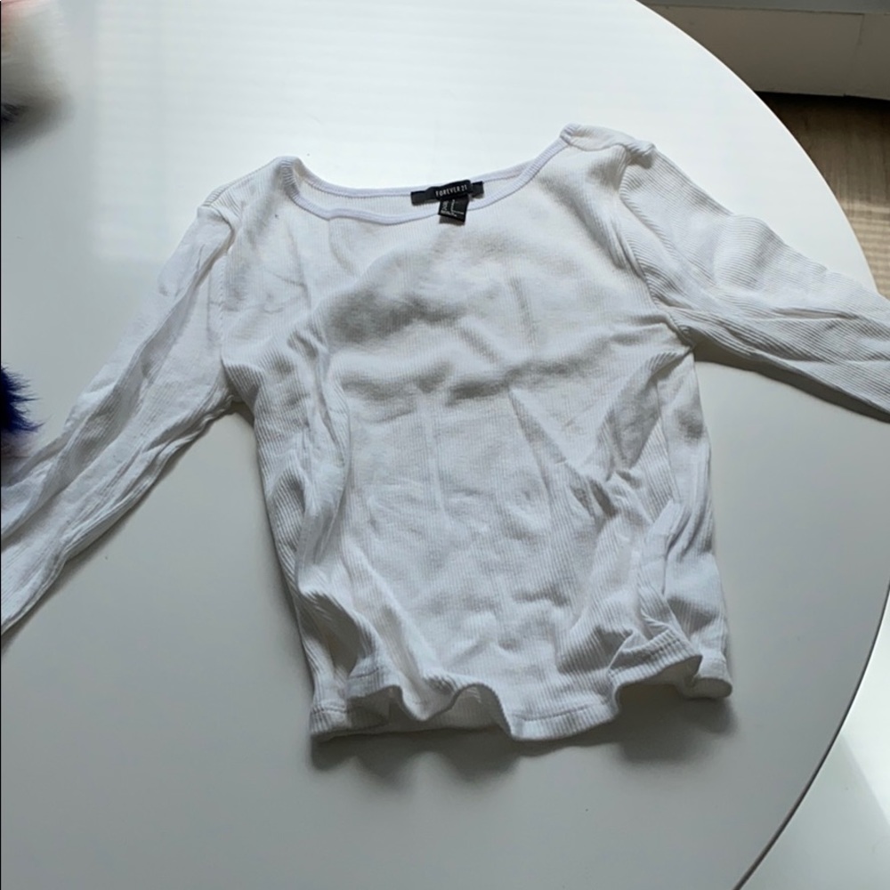 Ribbed long sleeve shirt